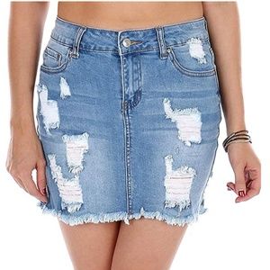 Vintage Casual Denim Short Skirt